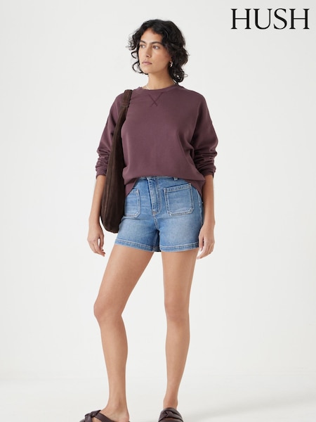 Hush Blue Rowan Denim Shorts (W22862) | £60