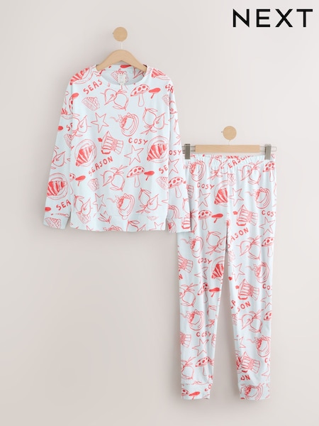Blue Cosy Season Long Sleeve Pyjamas (W23013) | £22