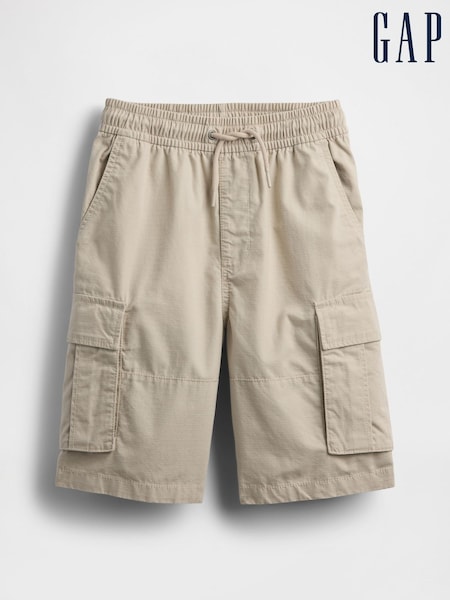 Gap Beige Ripstop Easy Cargo Shorts (4-13yrs) (W23056) | £25