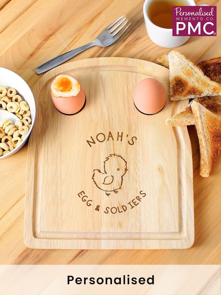 Personalised Chick Egg & Toast Board by PMC (W23076) | £16