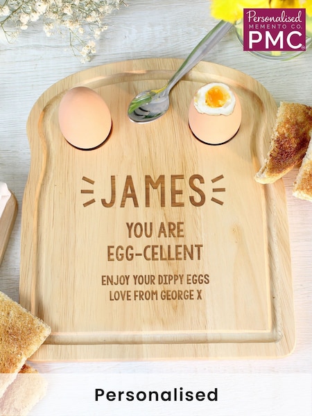 Personalised Egg & Toast Board by PMC (W23077) | £16