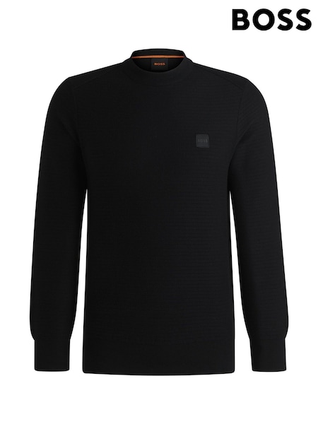 BOSS Black Regular Fit Anion Textured Jumper (W23124) | £119