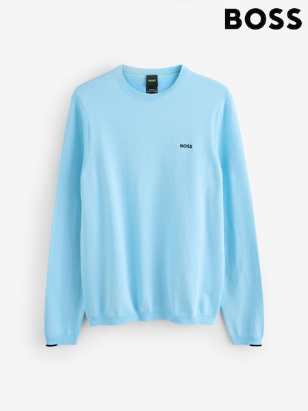 BOSS Blue Regular Fit Ever Crew Neck Jumper (W23140) | £119