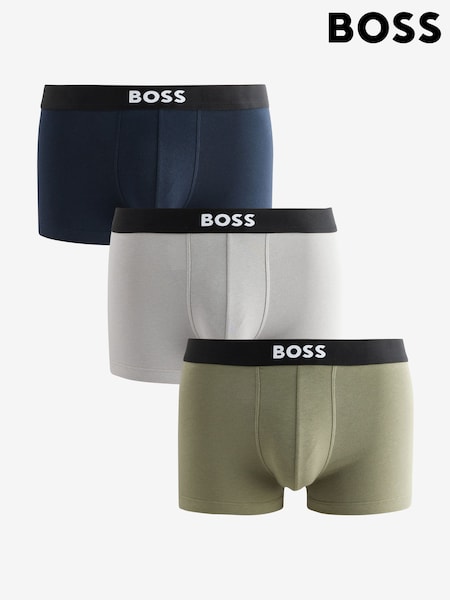 BOSS Black One Logo Trunks 3 Pack (W23143) | £45