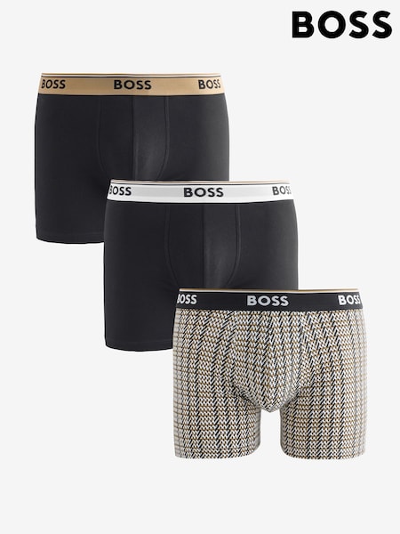 BOSS Black Power Logo Boxers 3 Pack (W23162) | £42