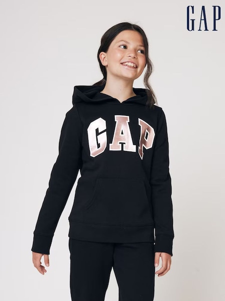 Gap Black Vintage Logo Hoodie (4-13yrs) (W23185) | £20