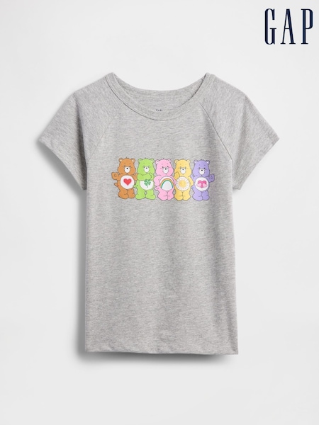 Gap Grey Care Bear Crew Neck Short Sleeve T-Shirt (4-13yrs) (W23191) | £16