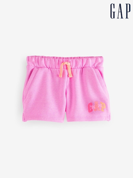 Gap Dark Pink Fleece-Lined Pull On Shorts (W23199) | £14