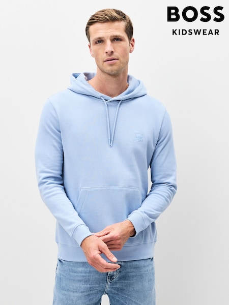 BOSS Blue Wetalk Logo Hoodie (W23248) | £119