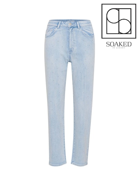 Soaked in Luxury Blue Romy High Waisted Jeans (W23329) | £110