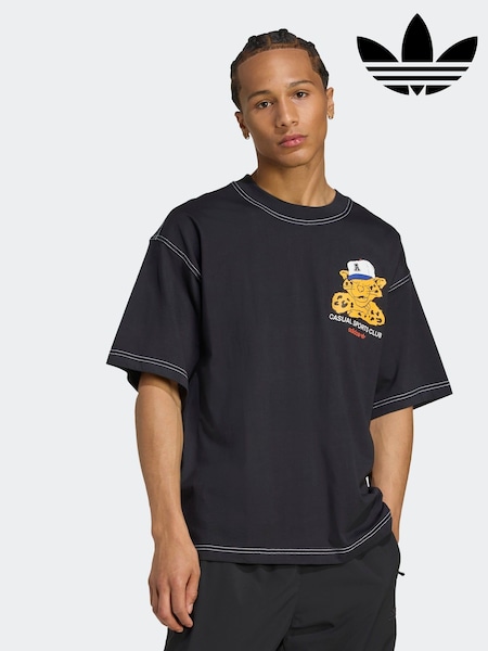 adidas Originals Black 100% Cotton T-Shirt (W23421) | £30