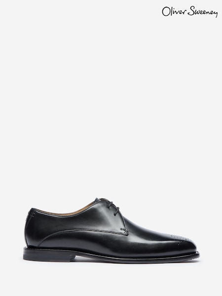 Oliver Sweeney Polished Leather Black Derby Shoes (W23460) | £179
