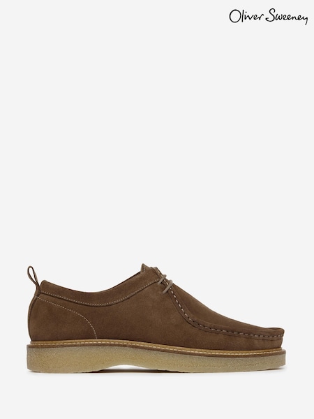 Oliver Sweeney Calf Suede Moccasin Brown Shoes (W23470) | £199