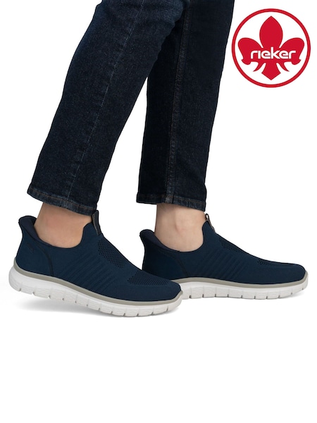 Rieker Mens Blue Shoes Elasticated (W23658) | £70