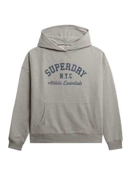 Superdry Grey Athletic Essentials Relaxed Hoodie (W23769) | £45