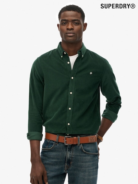 Superdry Green Classic Needle Cord Shirt (W23841) | £45