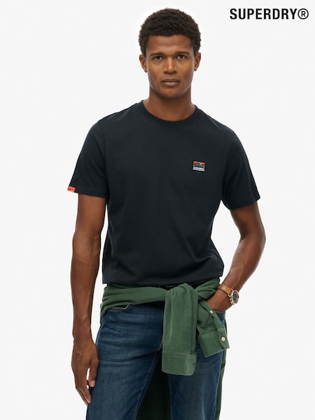 Superdry Blue Great Outdoors Embroidered Relaxed T-Shirt (W23869) | £27