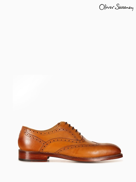 Oliver Sweeney Brown Calf Leather Oxford Brogues Shoes (W24020) | £199