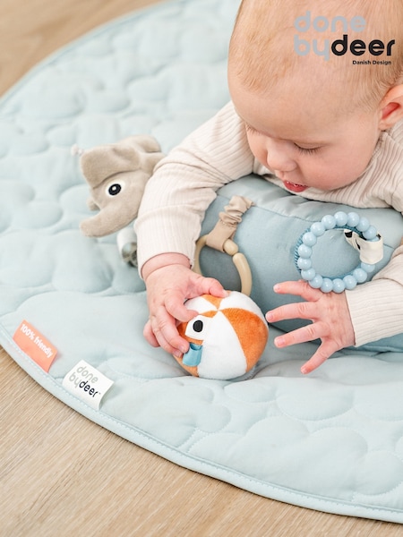 Done by Deer Blue Tummy Time Activity Playground Pillow (W24047) | £35