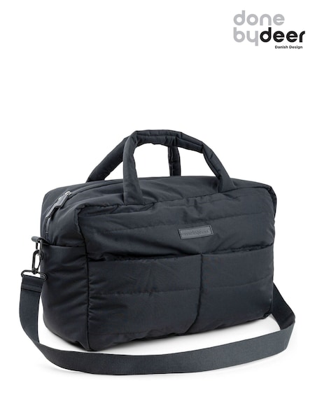 Done by Deer Black Quilted Changing Bag (W24055) | £80