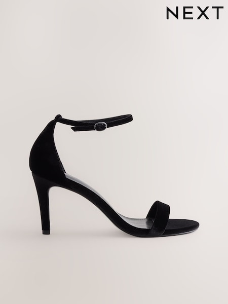 Black Velvet Forever Comfort® Strappy Heeled Sandals (W24170) | £30