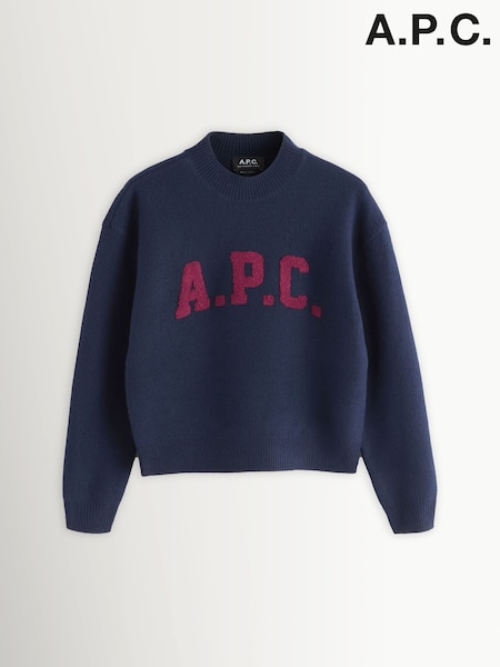 A.P.C. Blue Jada Knit Jumper (W24208) | £255