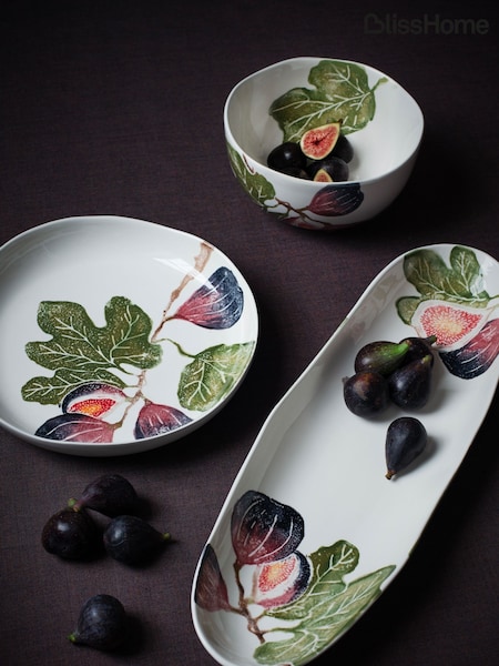 BlissHome Olive Green Fig Salad Bowl (W24318) | £55