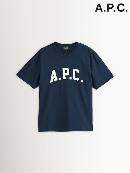 A.P.C. Blue Marcus T-Shirt (W24351) | £130