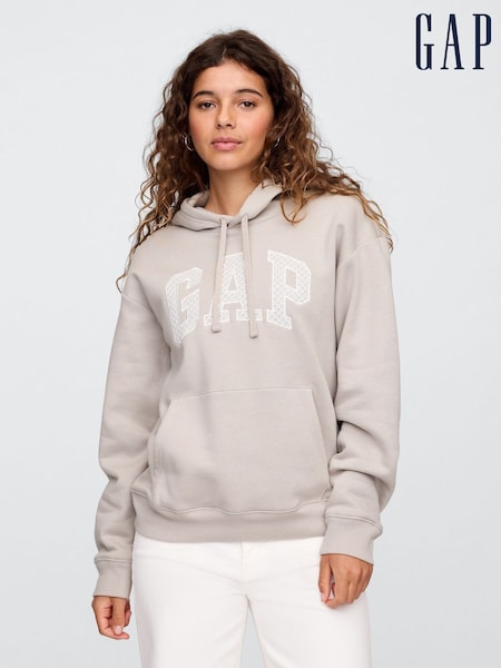 Gap Beige Logo Hoodie (W24368) | £35