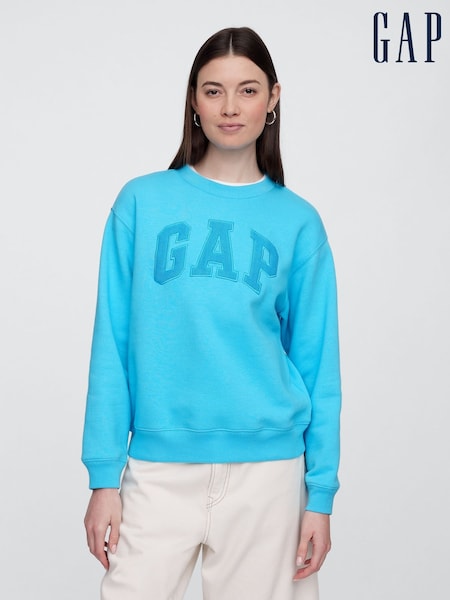 Gap Blue Relaxed Logo Sweatshirt (W24432) | £30