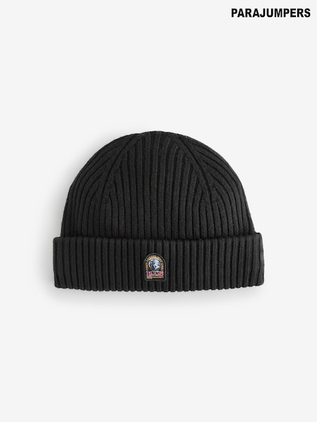 Parajumpers Blue Patch Logo Rib Beanie (W24442) | £60