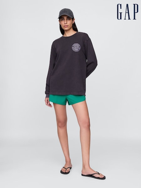 Gap Green High Waisted Running Shorts (W24443) | £30