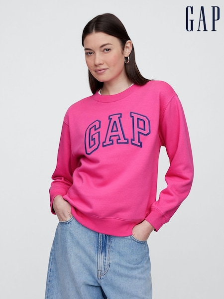 Gap Pink Relaxed Logo Sweatshirt (W24461) | £30