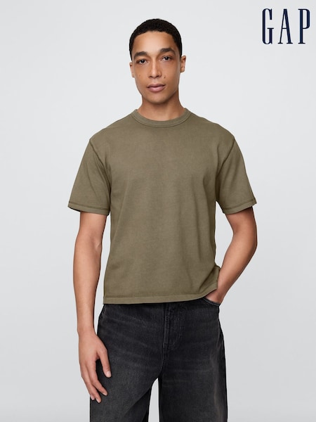 Gap Green Heavyweight Cropped T-Shirt (W24565) | £25