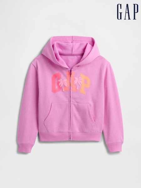 Gap Purple Zip Up Logo Hoodie (4-13yrs) (W24602) | £25
