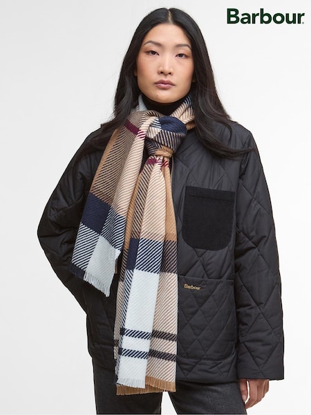 Barbour® Brown Tartan Blair Scarf (W24611) | £35