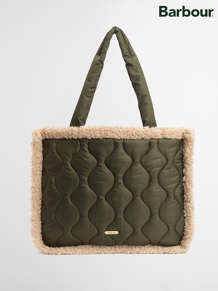 Barbour® Green Marnie Quilt Tote Bag (W24614) | £85