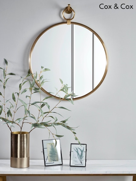 Cox & Cox Brass Aura Mirror (W24716) | £225