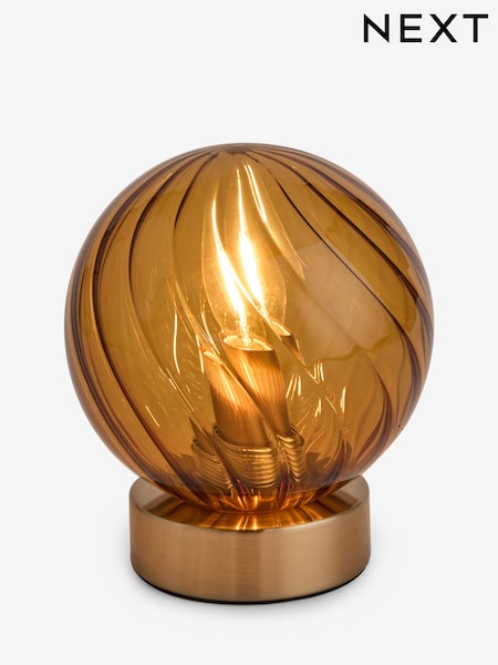 Amber Orange Freya Battery Operated Ambient Lamp (W24845) | £22