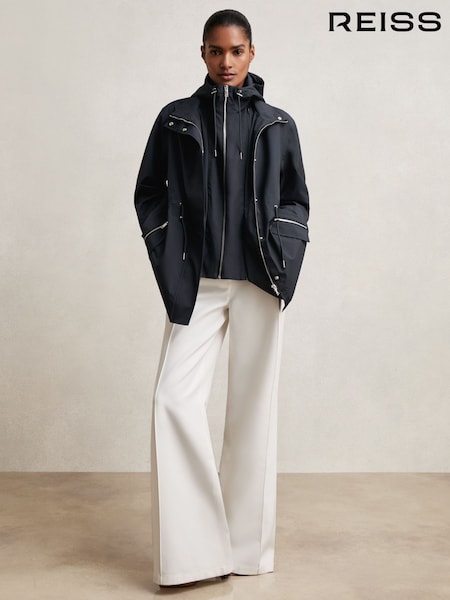Reiss Navy Tia Coat (W25010) | £250