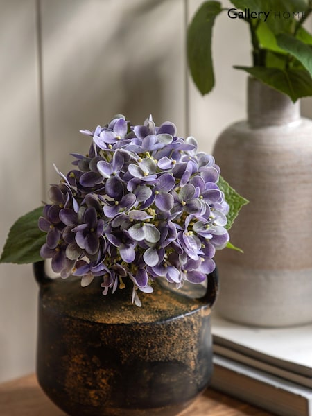 Gallery Home 12 Pack Purple Faux Vintage Cone Hydrangea Floral Stems (W25221) | £99