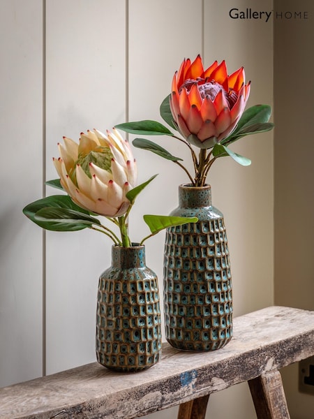 Gallery Home 12 Pack Apricot Faux Stem Statement Tropical Artificial Flowers (W25236) | £144