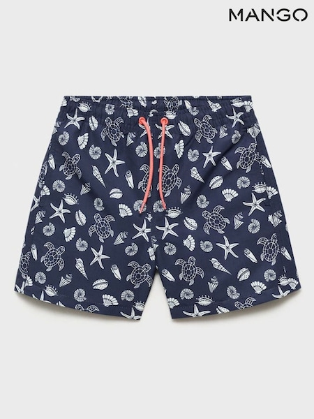 Mango Blue Turtle Swimming Shorts (W25316) | £20