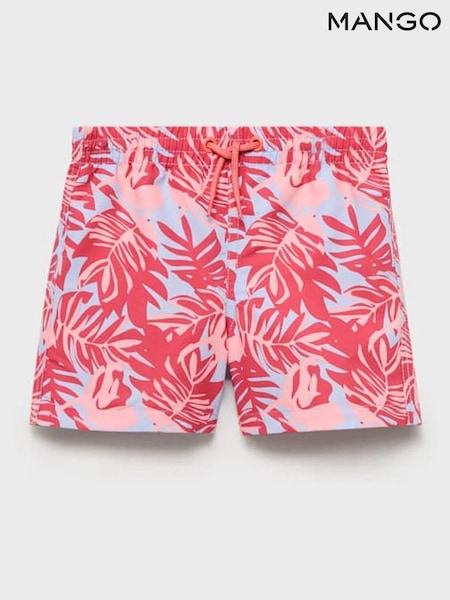 Mango Red Printed Swimming Short (W25358) | £16