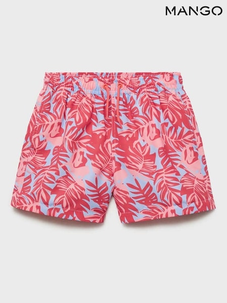 Mango Red Printed Swimming Shorts (W25380) | £20