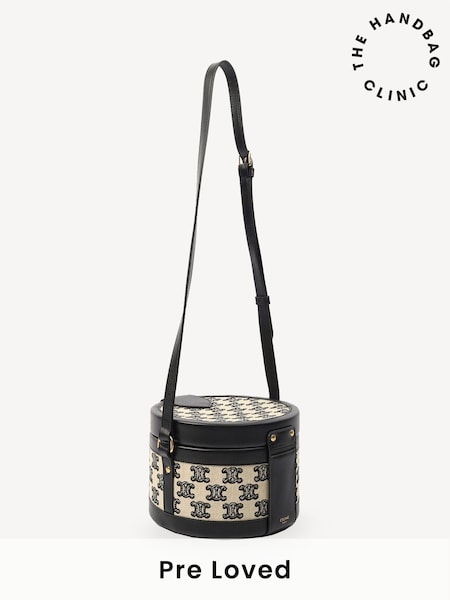 Celine Triomphe Oval Cross-Body Black Bag (W25604) | £1,295