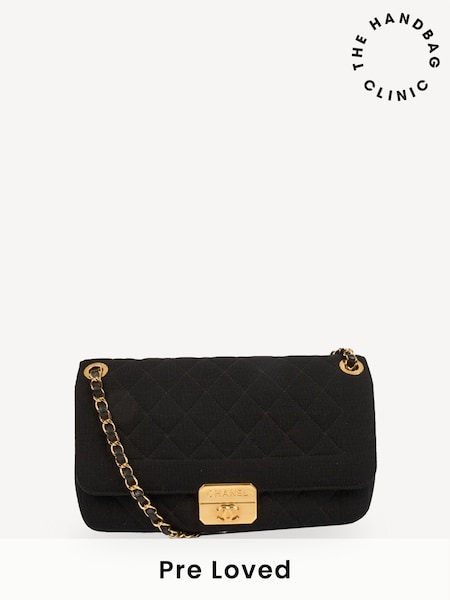 CHANEL Flap Bag Shoulder Black Bag (W25605) | £3,495