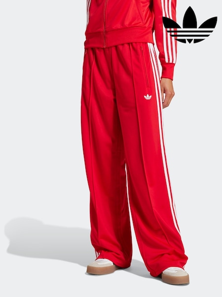 adidas Originals Red/White Firebird Loose Joggers (W25689) | £60