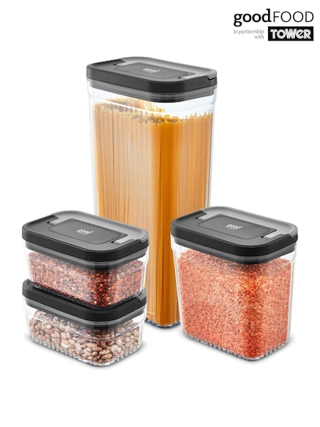 Good Food 4 Piece Food Storage Set with Airtight Lids (W25715) | £30