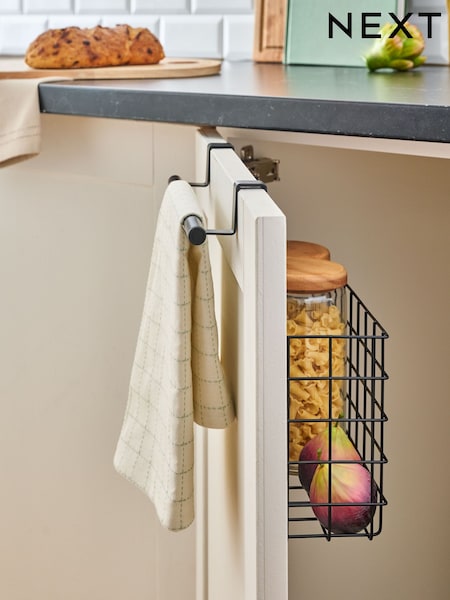 Black Bronx Wire Over Door Storage Basket (W25717) | £22